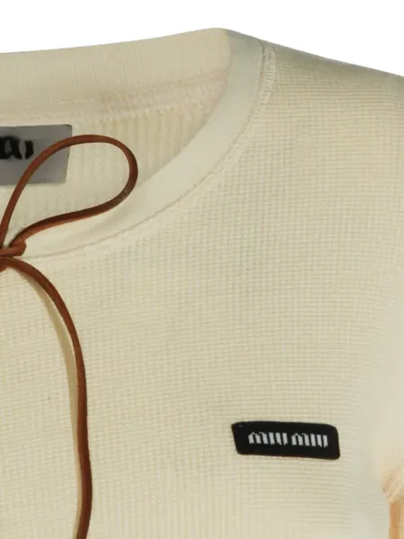 Top Miu Miu tricotate cu legături