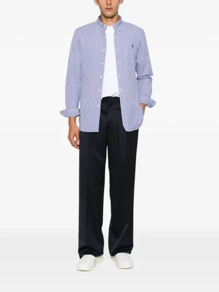 Ριγέ πουκάμισο Polo Ralph Lauren μπλε