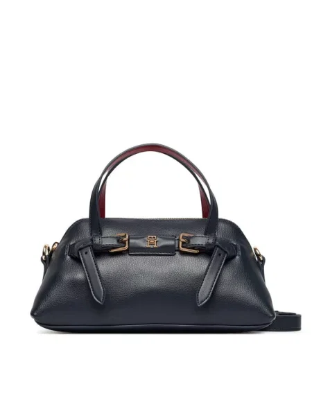 Tommy Hilfiger Дамска чанта Th Buckle Mini Tote Тъмносин