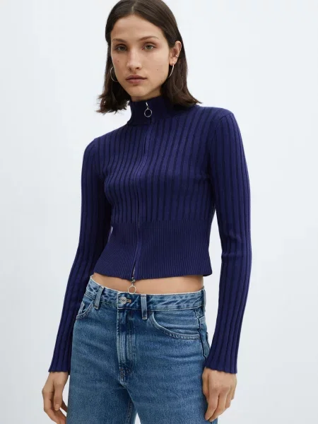 Кардиган MANGO Teriyaki синій