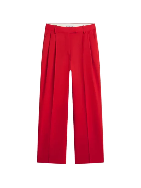 Плисирани панталон Tommy Hilfiger червено