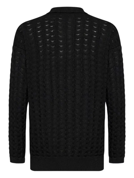 Polo John Richmond tricotate negru