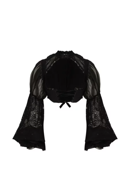 Bolerko Amir Slama koronkowe czarne