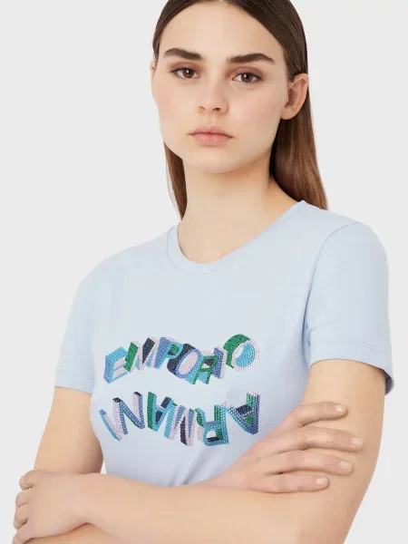 Emporio Armani Футболка блакитний