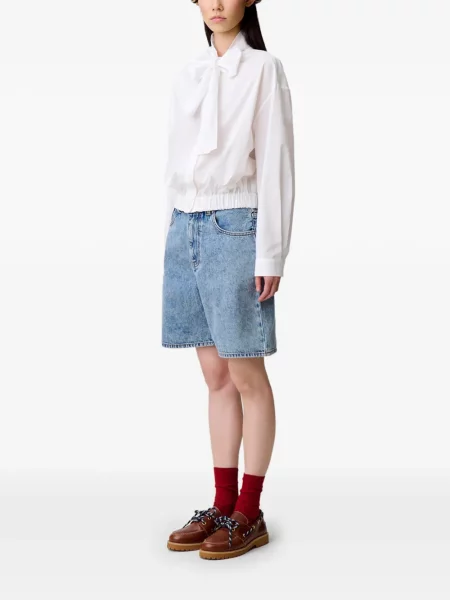 Koszula Claudie Pierlot z kokardką biała