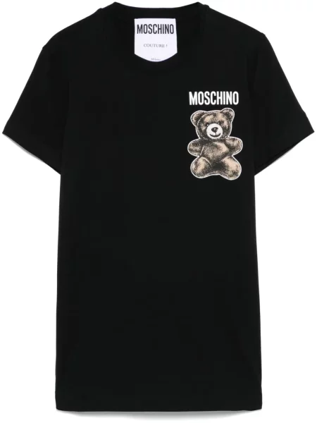 Tricou Moschino cu imagine teddy negru