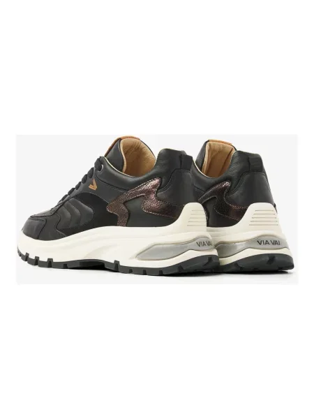 Sneakersy Via Vai zamszowe czarne