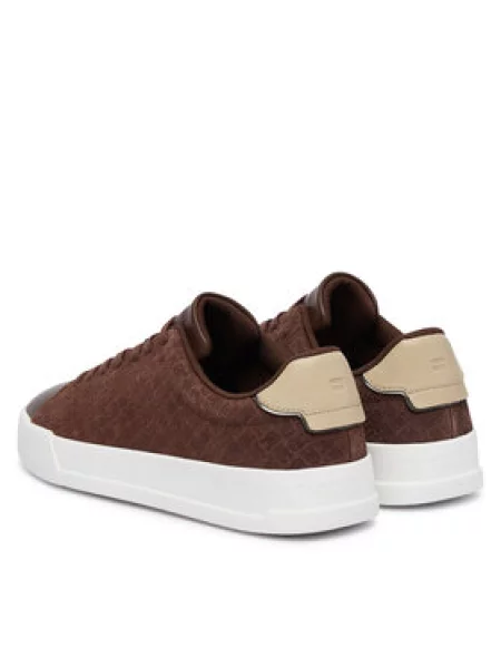 Tommy Hilfiger Laisvalaikio batai Th Court Lth Mix Monogram ruda