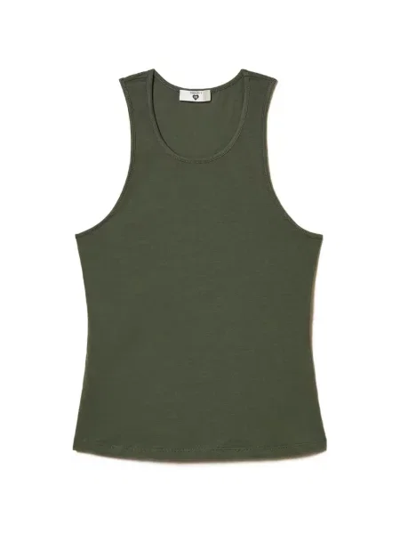 Top Twinset din jerseu verde