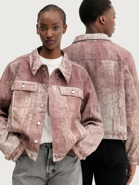 CAMPERLAB geacă din denim de tranzitie oversize maro