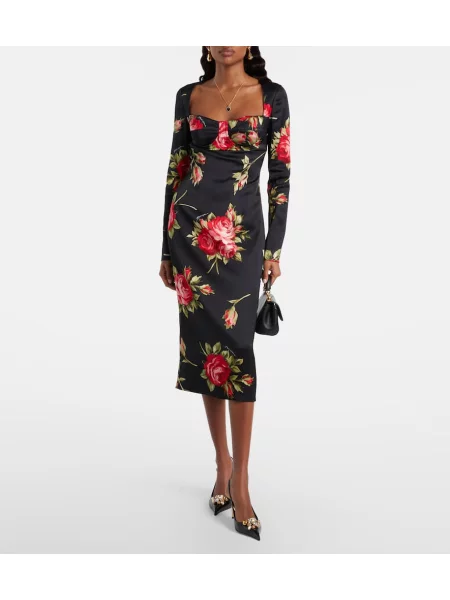 Kvetinové oblekové šaty Dolce&gabbana
