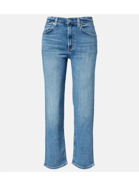 Proste jeansy Citizens Of Humanity z wysoką talią niebieskie