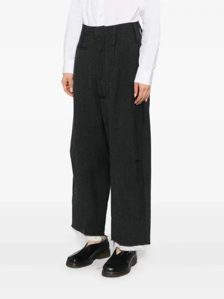 Pantaloni Chiahung Su de lână gri
