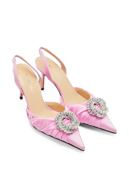 Galaxie pantofi cu toc Mach & Mach slingback roz