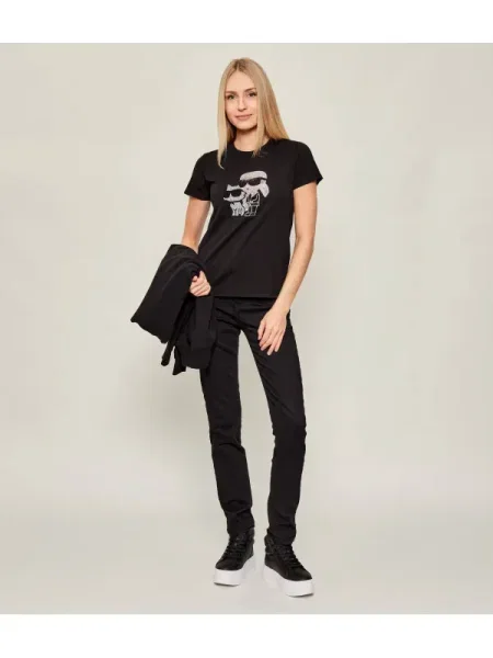 Karl Lagerfeld Tricou IKON RS DUO negru