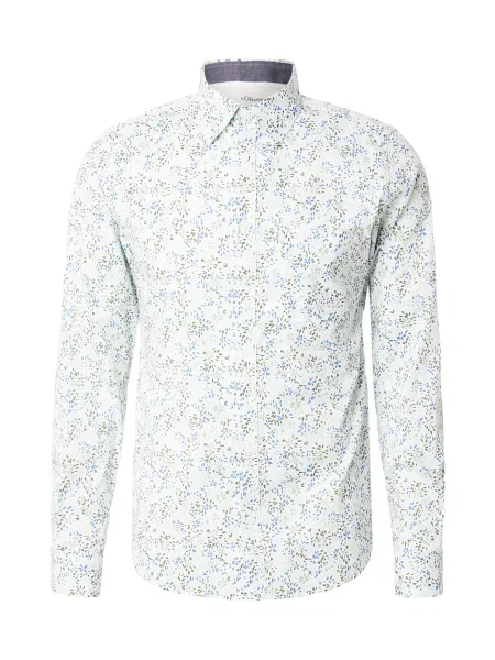 S.Oliver Košile safírová / olivová / mátová bílá