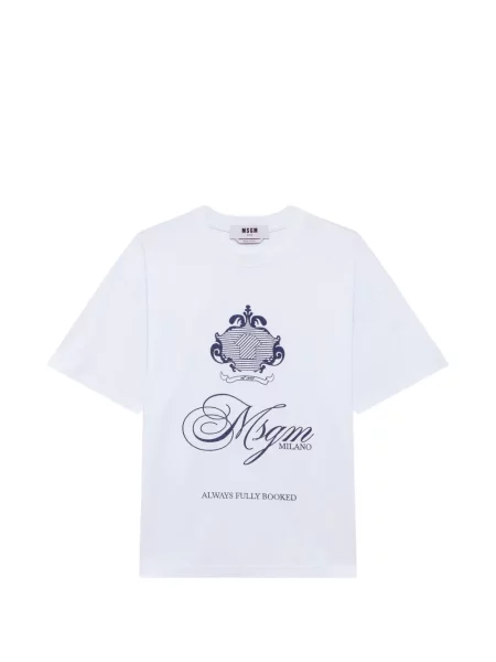 Tricou Msgm cu imagine alb