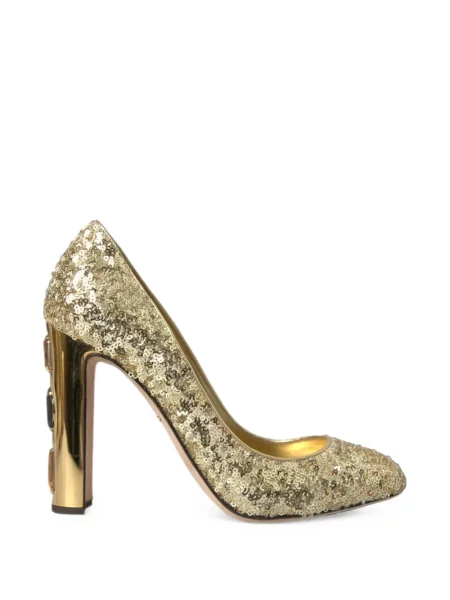 Pantofi cu toc Dolce & Gabbana cu paiete