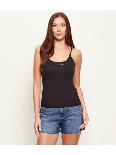 Top Tommy Jeans negru