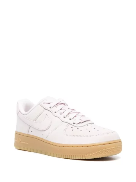 Iš natūralios odos sportbačiai Nike Air Force rožinė