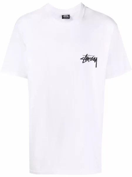 Tricou Stüssy cu imagine alb