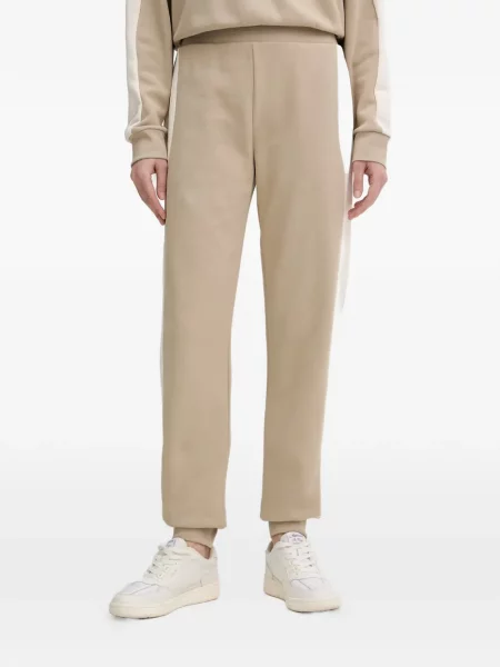 Pantaloni Armani Exchange cu broderie cu dungi alergare