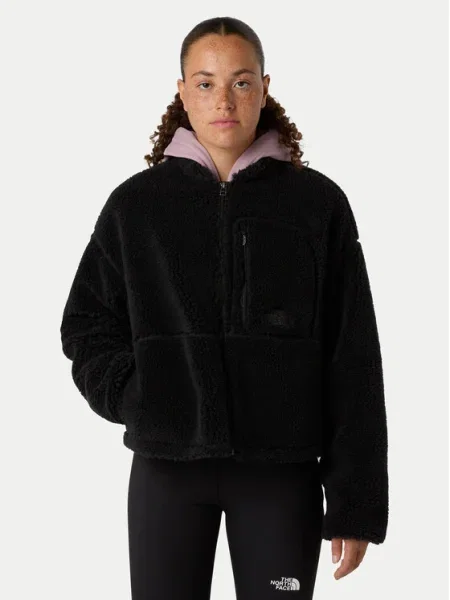Geacă The North Face din fleece negru
