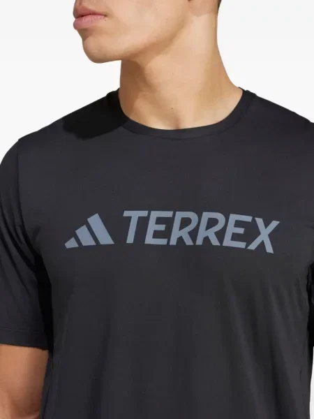 Prugaste struk jogger hlače Adidas s printom ružičasta