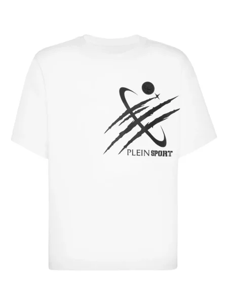 Tricou Plein Sport cu imagine alb