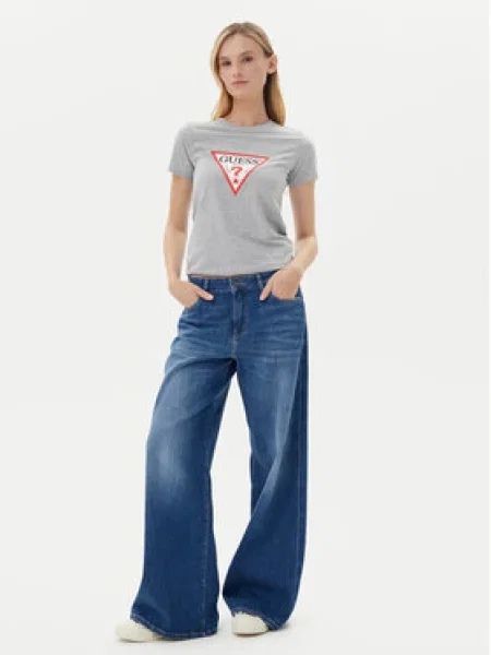 Guess Jeans Jeansy Wide Leg modrá