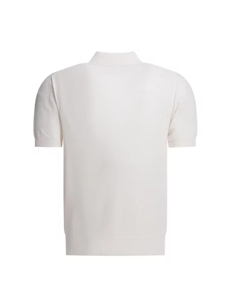 Jedwabna koszulka polo Tom Ford biała