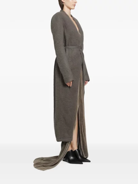 Cu centură palton Rick Owens gri
