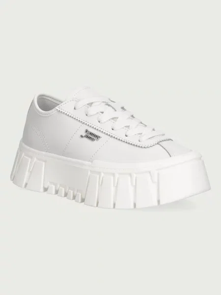 Sneakers Tommy Jeans Tjw Platform Sneaker Leather Lc alb