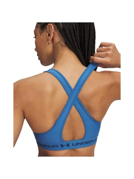Under Armour Damen Sport BH Crossback Mid Bra szary