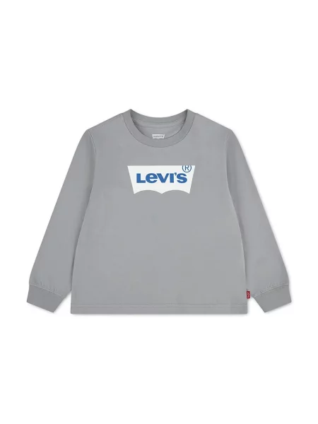 Levi's tričko s dlhým rukávom detské L/S BATWING TEE sivá