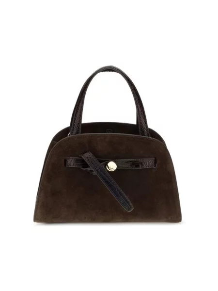 Torebka Tory Burch zamszowa brązowa