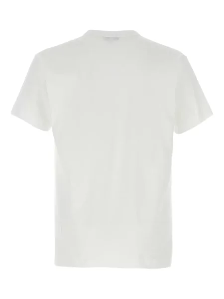Tricou Comme Des Garcons Play cu imagine cu motiv cu inimi alb