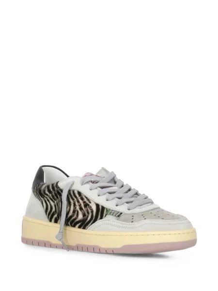 Sneakerși Evenu cu imagine cu model zebră gri