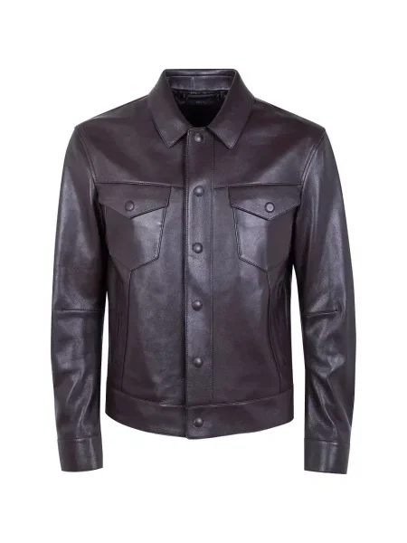 Geanta de piele Tom Ford maro