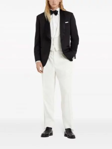 Šilkinis liemenė Brunello Cucinelli balta
