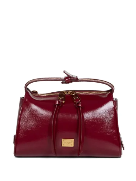 Geanta de piele Dolce & Gabbana din piele roșu