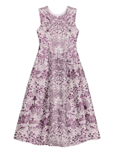 Rochie midi Shiatzy Chen din jacard violet