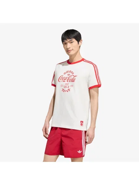 Tričko adidas x Coca Cola Classic Sport Cali Tee White L bílé