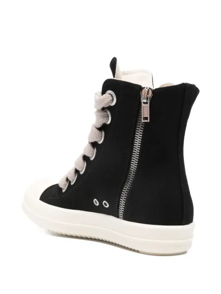 Sneakerși Rick Owens Drkshdw cu șireturi din dantelă negru