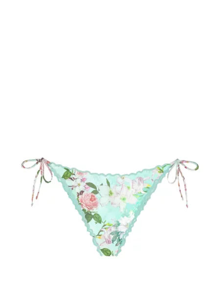 Bikini Mc2 Saint Barth cu model floral cu imagine verde