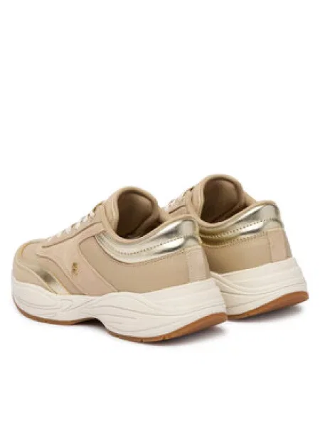 Tommy Hilfiger Sportcipők Th Modern Sporty Runner Leather bézs