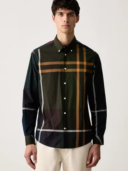 Barbour cămașă pentru bărbați din verde