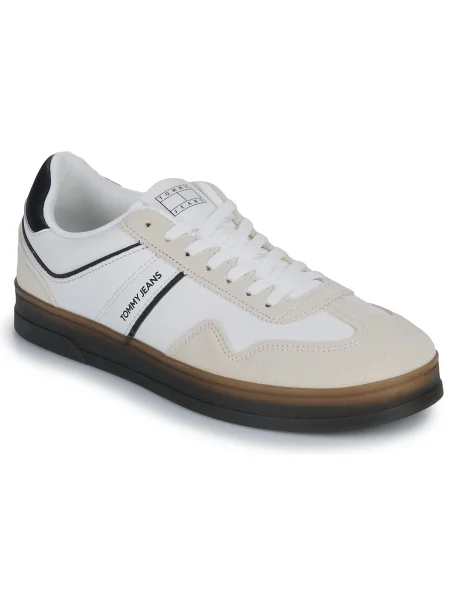 Kožené tenisky Tommy Jeans biela