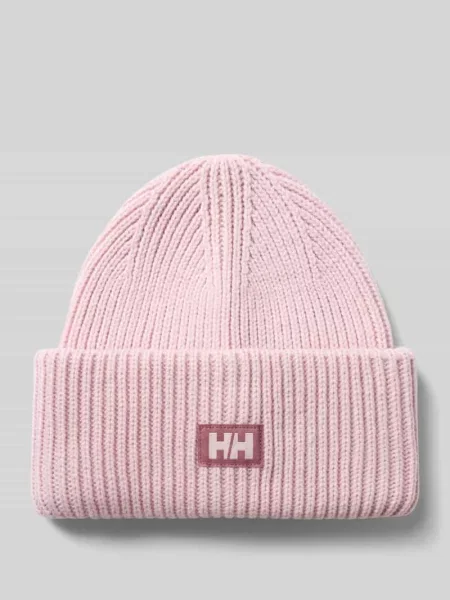 Czapka beanie w imitacja dzianiny z naszywką z logo Helly Hansen