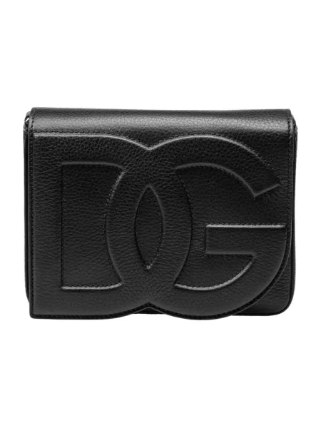 Torebka Dolce And Gabbana z logo czarna